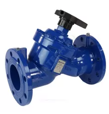 Клапан балансировочный ручной чугун Ду 100 Ру16 Тмакс=120 оС фл Kvs=153.5м3/ч с измерительными ниппелями Benarmo