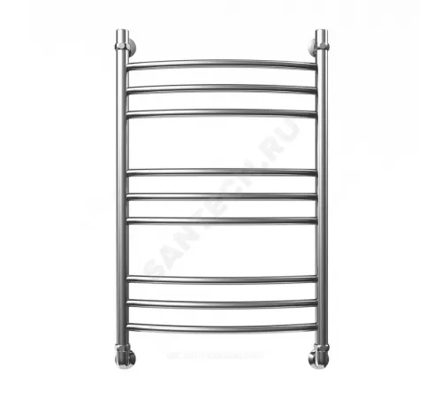 Полотенцесушитель водяной нерж сталь Лесенка Ду 25 (1") НР 400х400мм 4П нижнее подключение в/к соединитель (1"х3/4") Элит Элит-Металл В-31-01