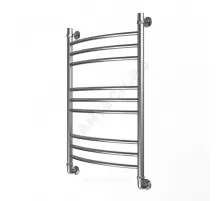 Полотенцесушитель водяной нерж сталь Лесенка Ду 25 (1") НР 400х400мм 4П нижнее подключение в/к соединитель (1"х3/4") Элит Элит-Металл В-31-01