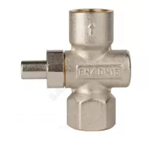 Кран для манометра кнопочный латунь Ду 15 Ру16 ВР G1/2" без рукоятки без фланца ЭКОМЕРА Э-КК-G1/2