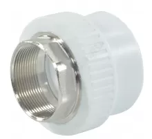 Муфта PP-R комбинированная под ключ белая Дн 32х1" ВР RTP (РосТурПласт) 14632