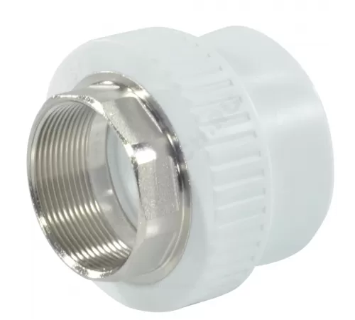 Муфта PP-R комбинированная под ключ белая Дн 63х2" ВР RTP (РосТурПласт) 10660