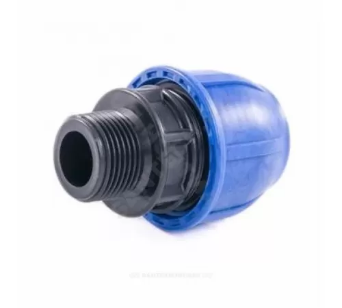 Муфта компрессионная ПЭ Дн 63х1 1/4" НР Ру10 RTP (РосТурПласт) 22067