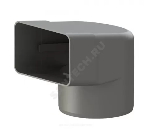 Отвод ПП для парапетной воронки Дн 100 65х100мм серый Татполимер ТП-89.100 100800193