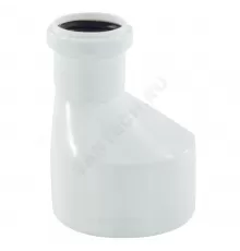 Переход PP-M эксцентрический бесшумный белый Дн 110х50 б/нап в/к RTP (РосТурПласт) 24574
