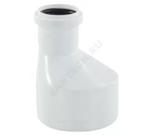 Переход PP-M эксцентрический бесшумный белый Дн 110х75 б/нап в/к RTP (РосТурПласт) 33388