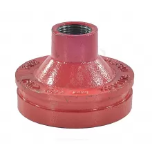 Переход резьбовой под муфту грувлок XGQT07S Ду100х25 (Дн114х1") Ру16 LEDE