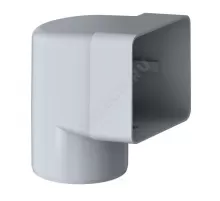 Отвод ПВХ для парапетной воронки Ду 100 100х100мм 90гр серый Fachmann 01.071