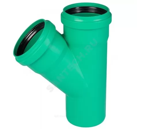 Тройник PP-MD зелёный KG2000 KG2000EA Дн 500х160х45гр б/нап в/к Ostendorf 771130