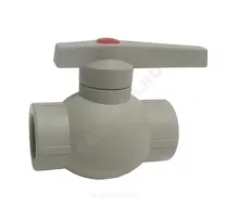Кран шаровой PP-R серый Дн 50 внутренняя пайка OPTIMA VALFEX VALF 10145050Г