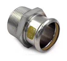 Муфта сталь нерж AISI 316L Дн 42х1 1/2" Ру5 пресс/НР для газоснабжения Inoxpres Gas RM 187112042G