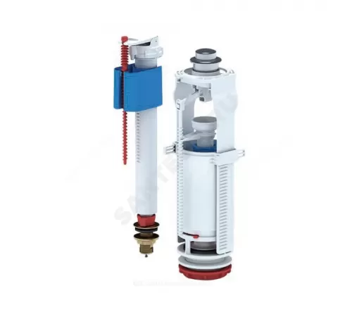 Арматура для бачка сливная/наливная 1/2" нижнее подключение кнопка хром 1/реж АНИ Пласт WC8520C