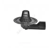 Воронка кровельная HL80.3 с поворотным шарниром PE Дн 50/75 с листвоуловителем, без гидроизоляционного фланца HL HL80.3