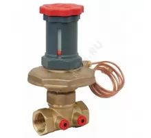 Клапан балансировочный автомат латунь R206C Ду 20 Rp3/4" Ру16 ВР 5-60 кПа Kvs=3.39м3/ч без ниппелей Giacomini R206CY104