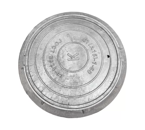 Люк чугун канализационный (К) Л (легкий) А15 круглый m=55кг h=60мм Л(А15)-1-60 ГОСТ 3634-2019