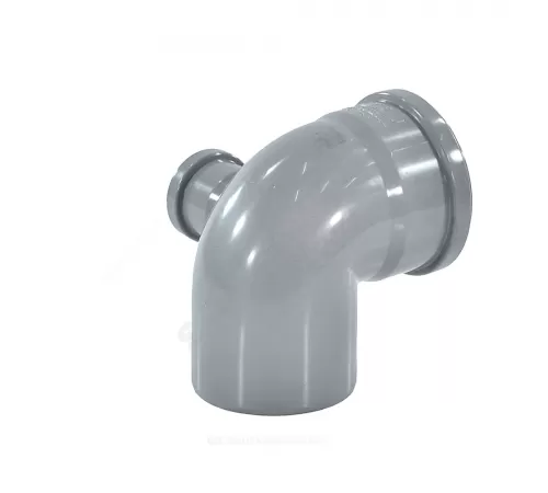 Отвод PP-H с выходом правый серый Дн 110х50х87гр б/нап в/к RTP (РосТурПласт) 36680