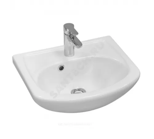 Умывальник мебельный Азов 45 1 отверстие под смеситель по центру Santek 1.WH11.2.449