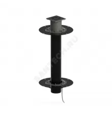 Воронка кровельная с вертикальным выпуском двухуровневая PP Дн 110 с электрообогревом, чугунной решёткой в/к Татполимер ТП-10.100/Р-Э