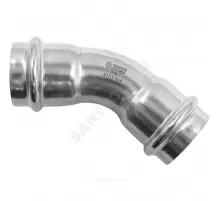 Отвод сталь нерж AISI 304 45гр Дн 28 пресс SantechSystems