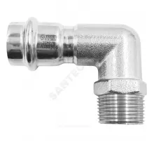 Угольник сталь нерж AISI 304 Дн 15х1/2" пресс/НР SantechSystems