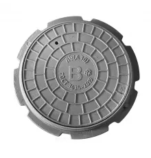 Люк чугун водопроводный (В) ЛУ (Легкий усиленный) А30 круглый m=51кг h=65мм ГОСТ 3634-2019 ДПК