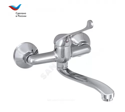 Смеситель для кухонной мойки хирургический локтевой одноручный Хирург Х-серия Славен СЛ-ОД-Х24