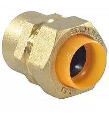 Муфта латунь 15Aх1/2" обжим/ВР для газоснабжения STAHLMANN SSFG1501/2BGZ