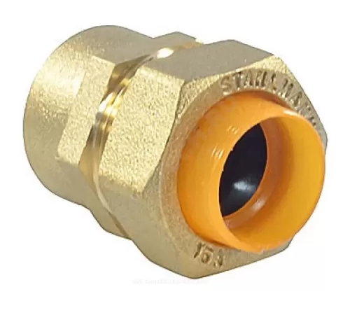 Муфта латунь 20Aх3/4" обжим/ВР для газоснабжения STAHLMANN SSFG2003/4BGZ