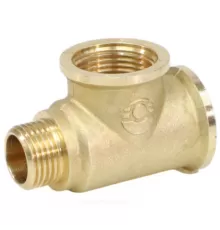 Тройник латунь переходной Ду 20х20х15 (3/4"х3/4"х1/2") ВР/ВР/НР VALFEX VF.134.L.034.034.012