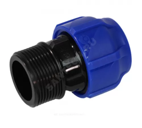 Муфта компрессионная ПЭ Дн 25х3/4" НР Ру16 VALFEX 121001125034