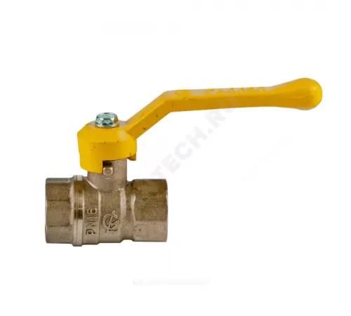 Кран шаровой латунь газ Стандарт 220 аналог 11б27п1 Ду 20 Ру16 ВР полнопроходной рычаг ГАЛЛОП 116024