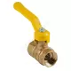 Кран шаровой латунь газ Стандарт 220 аналог 11б27п1 Ду 20 Ру16 ВР полнопроходной рычаг ГАЛЛОП 116024