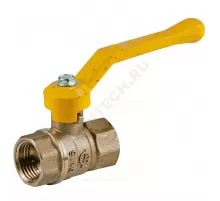 Кран шаровой латунь газ Стандарт 220 аналог 11б27п1 Ду 20 Ру16 ВР полнопроходной рычаг ГАЛЛОП 116024