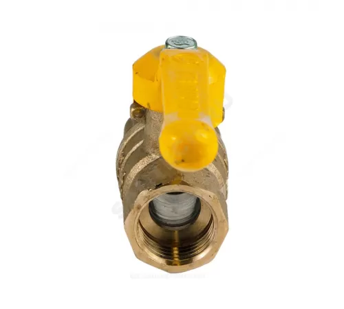 Кран шаровой латунь газ Стандарт 220 аналог 11б27п1 Ду 20 Ру16 ВР полнопроходной рычаг ГАЛЛОП 116024