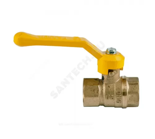 Кран шаровой латунь газ Стандарт 220 аналог 11б27п1 Ду 20 Ру16 ВР полнопроходной рычаг ГАЛЛОП 116024