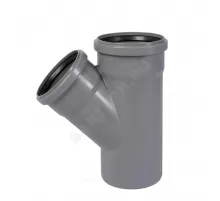 Тройник PP-H переходной серая HT HTEA Дн 125х110х45гр б/нап в/к Ostendorf 116210
