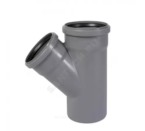 Тройник PP-H переходной серая HT HTEA Дн 160х110х45гр б/нап в/к Ostendorf 117210