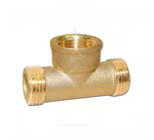 Тройник латунь Ду 15 (1/2") НР/ВР/НР Цветлит ZW50084