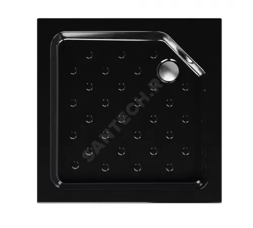 Поддон душевой акриловый квадрат Universal BLACK N 900х900х160 с противоскользящим покрытием МетаКам АПS_013576
