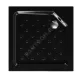 Поддон душевой акриловый квадрат Universal BLACK N 900х900х160 с противоскользящим покрытием МетаКам АПS_013576