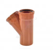 Тройник НПВХ коричневый Дн 500х110х45гр б/нап в/к KGEA Ostendorf 227360