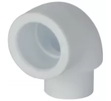 Угольник PP-R белый Дн 25х90гр внутр/наруж пайка для труб VALFEX 10110025