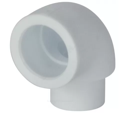 Угольник PP-R белый Дн 25х90гр внутр/наруж пайка для труб VALFEX 10110025