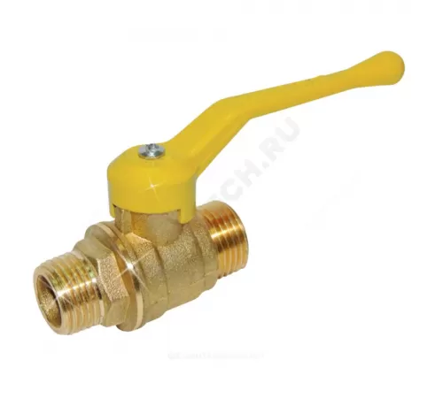 Кран шаровой латунь газ 11б27п6 Ду 15 Ру16 НР рычаг Цветлит ZW10054