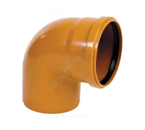 Отвод PP-B коричневый Дн 110х87гр б/нап в/к RTP (РосТурПласт) 36653