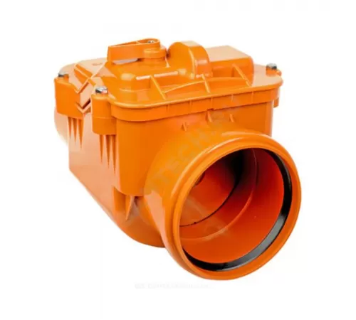 Клапан PP-B обратный канализационный коричневый Дн 110 б/нап в/к RTP (РосТурПласт) 11639