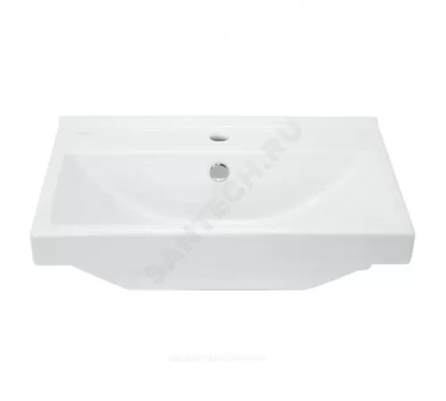 Умывальник мебельный Fest 60 1 отверстие под смеситель по центру белый Sanita Luxe WB.FN/Fest/60-C/WHT.G/S1