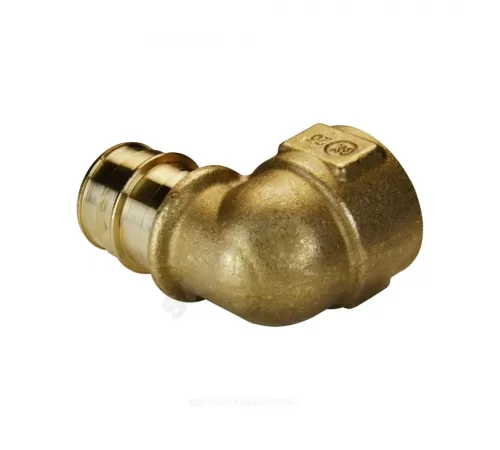 Угольник для PE-X труб радиальный латунь Дн 16х3/4" ВР РОС