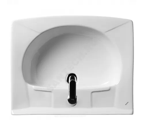 Умывальник подвесной Пилот 50 1 отверстие под смеситель по центру белый Santek 1.WH30.1.970