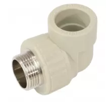 Угольник PP-R комбинированный серый Дн 32х3/4" НР VALFEX 10126132Г